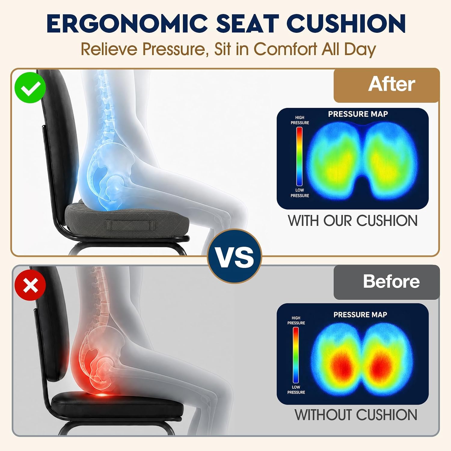 Memory Foam Seat Cushion